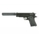 Страйкбольный пистолет G.18.6 Colt 1911 с глушителем (Galaxy), спринг, металл
